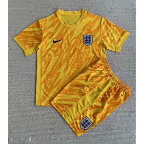 Inghilterra Portiere Prima Maglia Bambino Europei 2024 Manica Corta (+ Pantaloni corti)